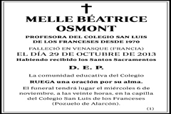 Melle Béatrice Osmont